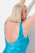 Maillot de bain sans bonnets souples, rayures en biais