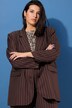 Blazer, oversize, mil rayas, brillo