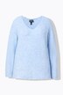 Sweater, ribstrik, V-udskæring, lange ærmer