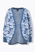 Cardigan coupe Egg-Shape, sans fermeture, manches longues chauve-souris