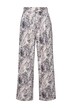 Kalhoty, široké nohavice, vysoký pas, hadí potisk