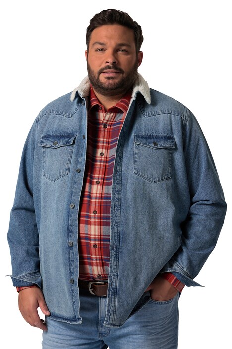 Džínová bunda John F. Gee, podšívka, dlouhé rukávy, Kent límec, kapsy s klopou, do 8XL