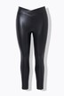 Leggings dal taglio aderente in similpelle con cintura elastica