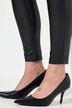 Leggings dal taglio aderente in similpelle con cintura elastica