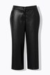 Culottes with wide legs in leather look