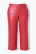 Culottes with wide legs in leather look