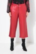Culottes with wide legs in leather look