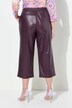 Culottes with wide legs in leather look