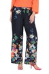 Kalhoty, široké nohavice, květovaný potisk
