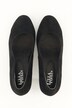 Suède pumps, golvende snit, blokhak, wijdte H