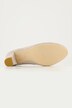 Suède pumps, golvende snit, blokhak, wijdte H