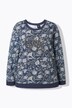 Sweatshirt, perlebroderi, rund hals, lange ermer