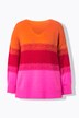 Maglione dal taglio oversize con color blocking e spacchetti laterali