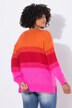 Maglione dal taglio oversize con color blocking e spacchetti laterali
