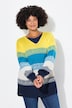 Genser, oversized, kontrastfarger, sidespalter