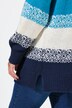 Genser, oversized, kontrastfarger, sidespalter