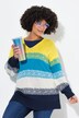 Genser, oversized, kontrastfarger, sidespalter