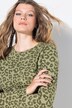 Camiseta de manga larga, estampado de leopardo