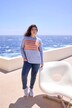 Boyfriend-jersey-jeans, vide ben, komfortlinning