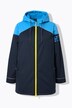 Softshell-langjakke, vandafvisende, 2-vejs lynlås