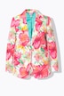 Blazer motif floral. Col à revers et fente d'aisance