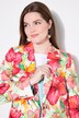 Blazer motif floral. Col à revers et fente d'aisance