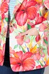 Blazer motif floral. Col à revers et fente d'aisance
