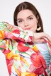 Blazer motif floral. Col à revers et fente d'aisance