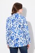 Blazer motif floral. Col à revers et fente d'aisance
