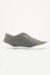 Leren sneaker, gaatjesmotief, verwisselbaar voetbed, wijdte H