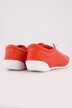 Zapatilla deportiva de piel, patrón calado, plantilla intercambiable, ancho H