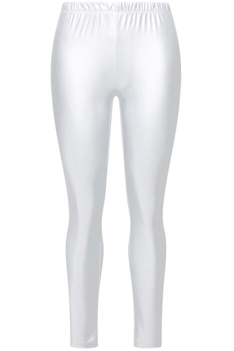 Skinny fit leggins with metallic silver