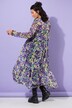 Maxi-jurk, A-lijn, dubbel gelaagd, chiffon, flowerprint