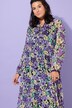 Maxi-jurk, A-lijn, dubbel gelaagd, chiffon, flowerprint