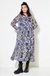 Maxi-jurk, A-lijn, dubbel gelaagd, chiffon, flowerprint