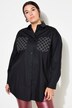 Camicia dal taglio oversize con tasche con rivetti decorativi