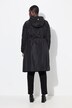 Manteau déperlant, capuche à large col et coupe évasée