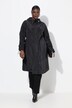 Manteau déperlant, capuche à large col et coupe évasée