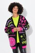Cardigan aperto dal taglio lungo con Smiley