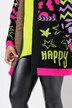 Cardigan aperto dal taglio lungo con Smiley