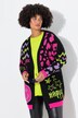 Cardigan aperto dal taglio lungo con Smiley