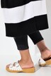 Chaqueta larga de punto, Straight Fit, rayas en bloque