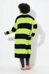 Cardigan dal taglio lungo e dritto con righe