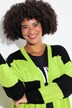 Cardigan dal taglio lungo e dritto con righe