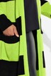 Cardigan dal taglio lungo e dritto con righe