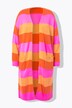 Long cardigan with block stripes