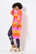 Long cardigan with block stripes