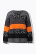 Trui, oversized, blokstrepen, lange mouwen