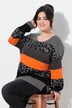 Trui, oversized, blokstrepen, lange mouwen