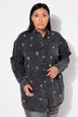 Camicia di jeans dal taglio lungo e oversize con perline